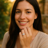 1 Carat Radiant Lab Grown IGI G/VS1 Diamond Solitaire Ring in 10K White Gold thumbnail 5