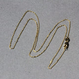 18k Yellow Gold Diamond Cut Cable Link Chain (0.80 mm) thumbnail 5