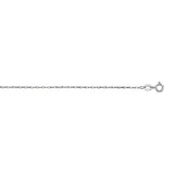 14k White Gold Machine Rope Chain (0.85 mm) thumbnail 2