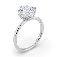 2 Carat Round Lab Grown IGI G/VS1 Diamond Solitaire Ring in Sterling Silver