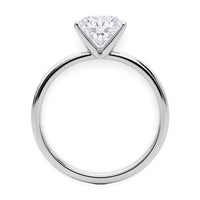 2 Carat Round Lab Grown IGI G/VS1 Diamond Solitaire Ring in Sterling Silver
