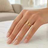 T Bar Ring in 14K Yellow Gold (1.50 mm) thumbnail 3