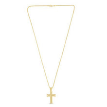 14K Yellow Gold Polished Cross Pendant