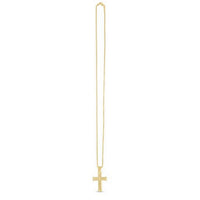 14K Yellow Gold Polished Cross Pendant