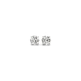 1/2 cttw Lab Grown Round Diamond Stud Earrings 14k White Gold (G/VS2) thumbnail 1