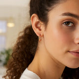 Classic Hoop Earrings in 14K Rose Gold (2x20 mm) thumbnail 2