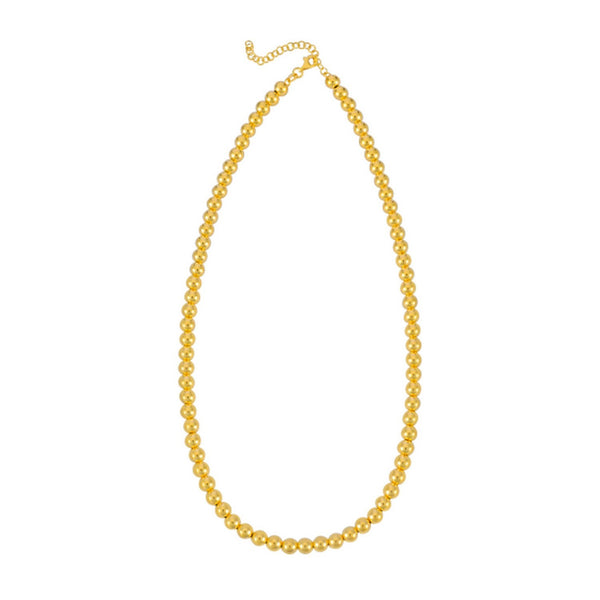 14k Yellow Gold Bead Chain (6mm)
