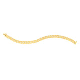 Gold Laurel Leaf Bracelet in 14K Yellow Gold (7.40 mm) thumbnail 3