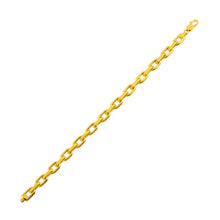 14k Yellow Gold French Cable Chain Bracelet  (6.10 mm)
