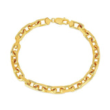 14k Yellow Gold French Cable Chain Bracelet  (6.10 mm) thumbnail 2