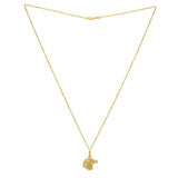 Horse Profile Medium Necklace in 14K Yellow Gold thumbnail 2