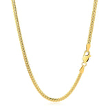 10k Yellow Gold Classic Solid Miami Cuban Chain (2.60 mm) thumbnail 3