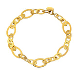 Large Flat Oval Link Bracelet in 14K Yellow Gold (7.90 mm) thumbnail 1