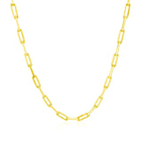 10K Yellow Gold Paperclip Chain (2.50 mm) thumbnail 2