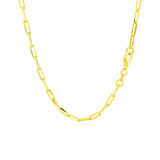 10K Yellow Gold Paperclip Chain (2.50 mm) thumbnail 3