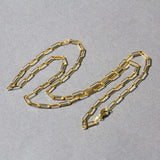 10K Yellow Gold Paperclip Chain (2.50 mm) thumbnail 5