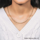 10K Yellow Gold Paperclip Chain (2.50 mm) thumbnail 9