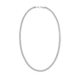 Sterling Silver Rhodium Plated Vintage Puffed Miami Cuban Chain (6.10 mm) thumbnail 3