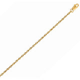14k Yellow Gold Machine Rope Chain (1.10 mm) thumbnail 1