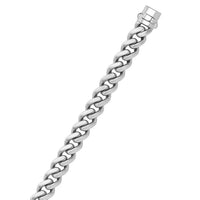 14k White Gold 22 inch Polished Curb Chain Necklace