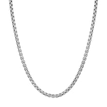 Load image into Gallery viewer, Sterling Silver Rhodium Plated Round Box Chain (3.80 mm)