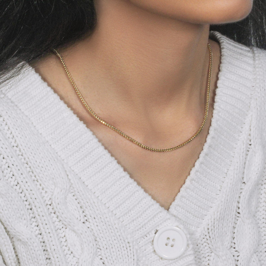 14k Yellow Solid Gold Diamond Cut Round Franco Chain (2.20 mm)