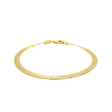 Load image into Gallery viewer, 14k Yellow Gold Super Flex Herringbone Bracelet (3.80 mm)