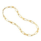 14K Yellow Gold Italian Oval Links Necklace thumbnail 2