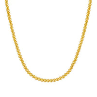 14k Yellow Gold Bead Chain Necklace(4mm)