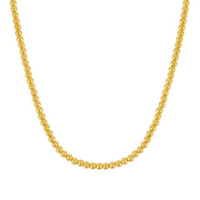 14k Yellow Gold Bead Chain Necklace(4mm)