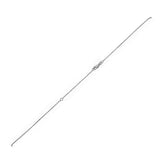 Extendable Bead Chain in 14k White Gold (1.00 mm) thumbnail 1