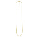 14K yellow gold cable chain, 1.70 mm adjustable link pattern