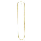 14K yellow gold cable chain, 1.70 mm adjustable link pattern thumbnail 1