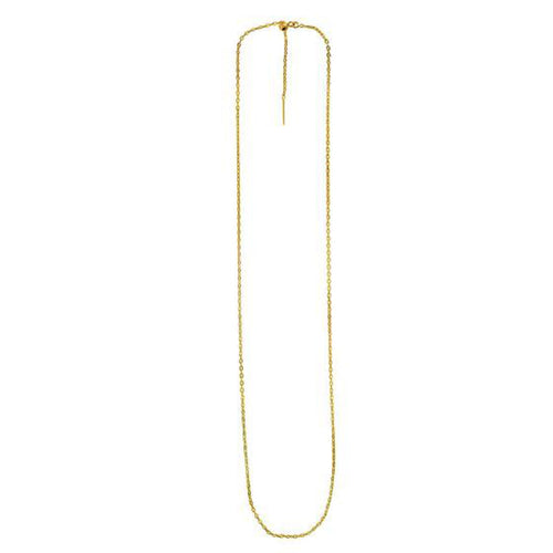 Endless Adjustable Cable Chain in 14k Yellow Gold (1.70 mm)
