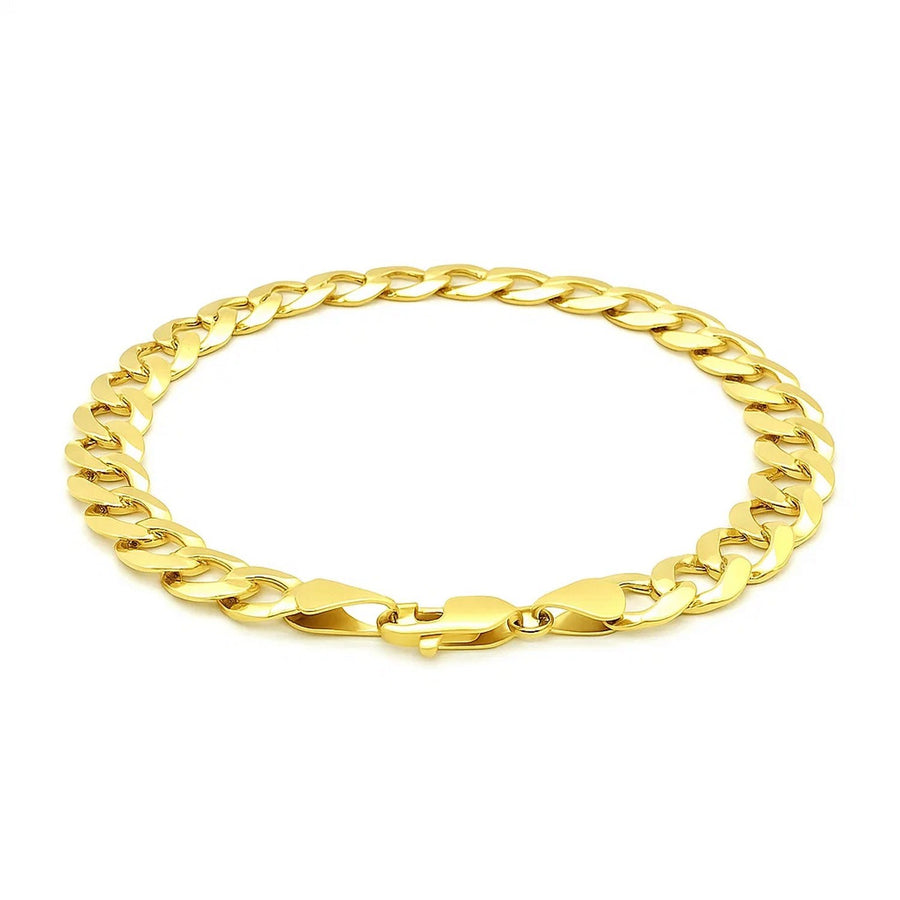10k Yellow Gold Curb Bracelet (8.20 mm)