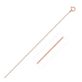 10k Rose Gold Classic Box Chain (0.45 mm) thumbnail 1
