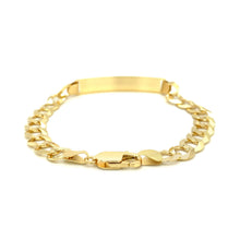 Load image into Gallery viewer, 14k Yellow Gold 8 1/2 inch Mens Curb Chain ID Bracelet (8.30 mm)