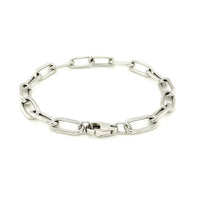 Sterling Silver Wide Paperclip Chain Bracelet (6.50 mm)