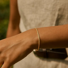 14K Yellow Gold Diamond Cut Sparkle Spring Bracelet (1.70 mm)