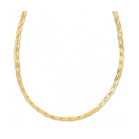 14k Yellow Gold Braided Herringbone Chain (3.20 mm)