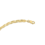 14k Yellow Gold Braided Herringbone Chain (3.20 mm) thumbnail 4