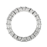 Emerald Cut Lab Grown Diamond Eternity Ring in 14k White Gold (2 cttw FG/VS2) thumbnail 3