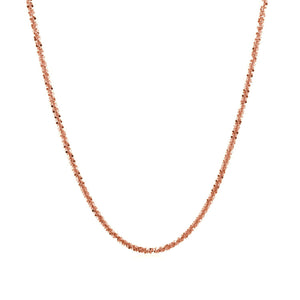 1.50 mm 14K Rose Gold Sparkle Chain
