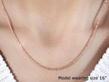 1.50 mm 14K Rose Gold Sparkle Chain thumbnail 4