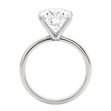 5 Carat Oval Lab Grown IGI G/VS1 Diamond Solitaire Ring in 10K White Gold thumbnail 3