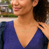 10K Yellow Gold Polished Mom Necklace thumbnail 3