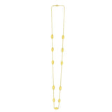 Elongated Hexagon Necklace in 14K Yellow Gold thumbnail 2