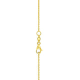Elongated Hexagon Necklace in 14K Yellow Gold thumbnail 3