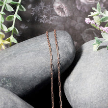 Load image into Gallery viewer, 14k Rose Gold Adjustable Paperclip Chain (1.50 mm)