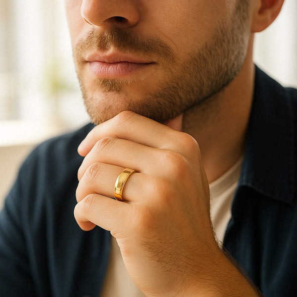 14k Yellow Gold Comfort Fit Wedding Band (6.00 mm)